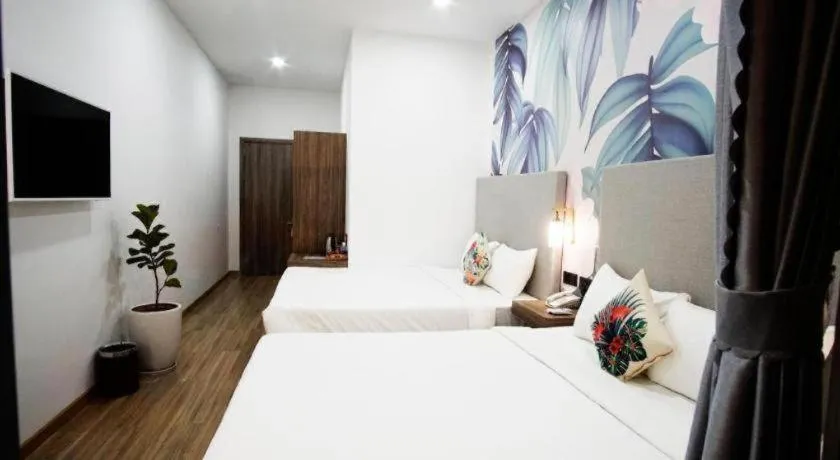 Bed in Green Oasis Hotel