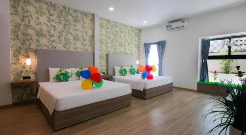 Bed in Green Oasis Hotel