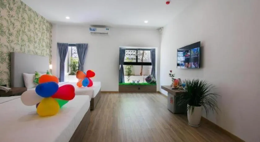 Bed in Green Oasis Hotel