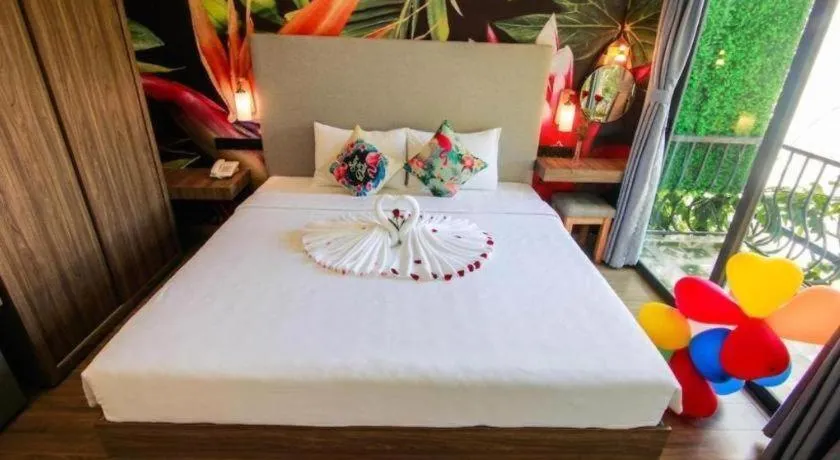 Bed in Green Oasis Hotel