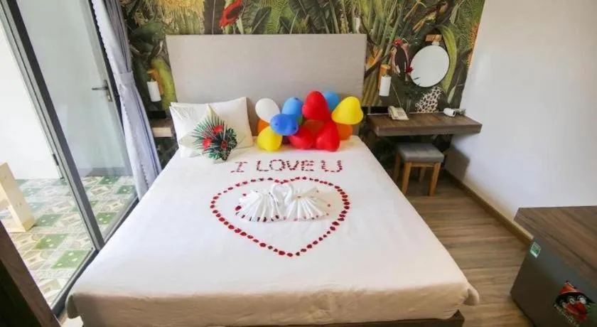 Bed in Green Oasis Hotel