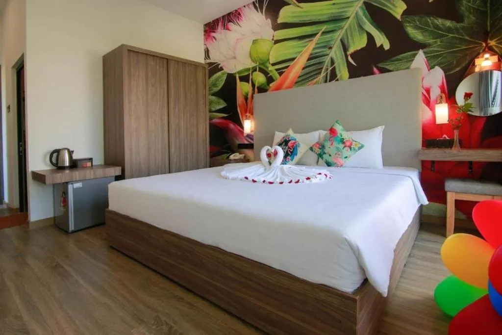 Bed in Green Oasis Hotel