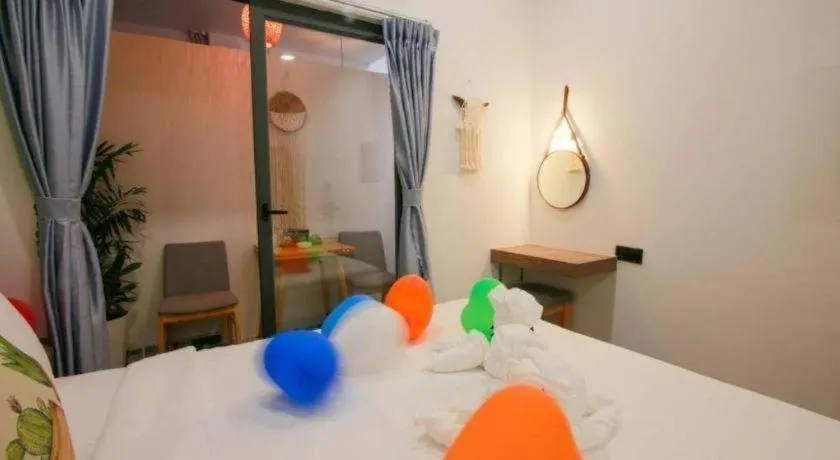 Bed in Green Oasis Hotel