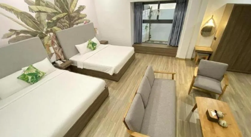 Bed in Green Oasis Hotel