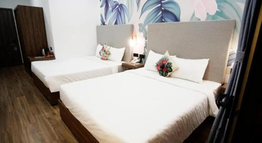 Bed in Green Oasis Hotel