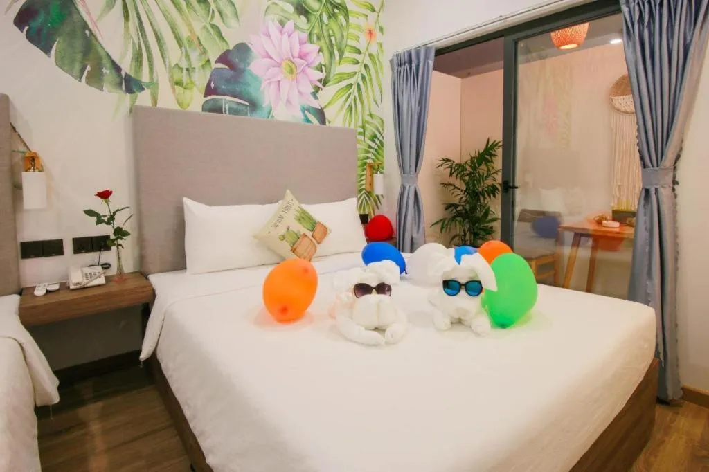 Bed in Green Oasis Hotel