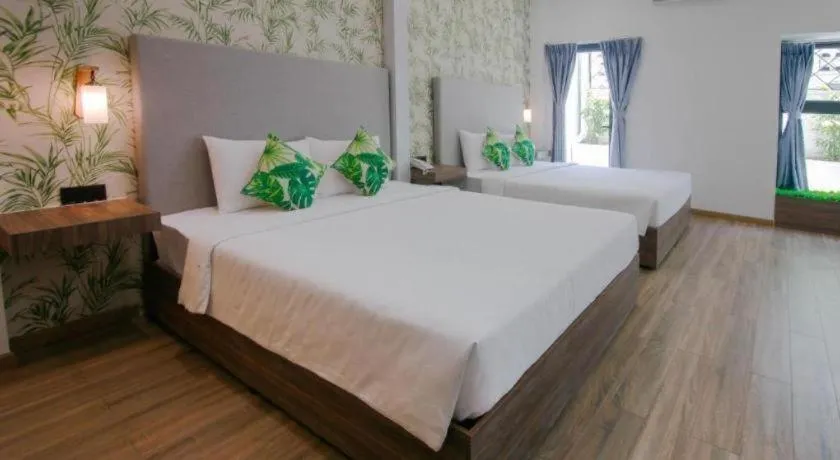 Bed in Green Oasis Hotel