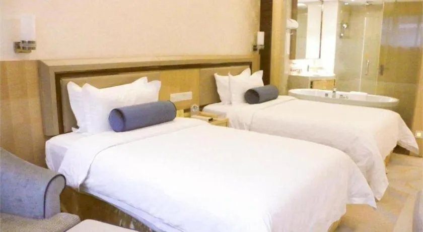 Bed in Shanghai Fuyue Hotel