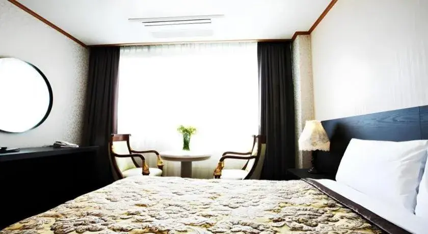 Bed in Danyang tourist hotel Edelweiss Bed in Danyang tourist hotel Edelweiss