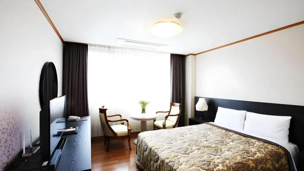 Bed in Danyang tourist hotel Edelweiss Bed in Danyang tourist hotel Edelweiss