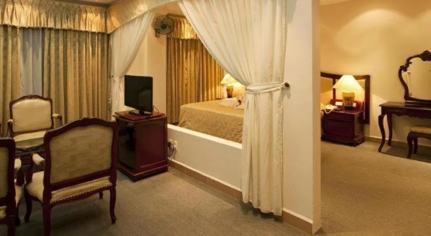 Bed in Khan Quang Do Hotel