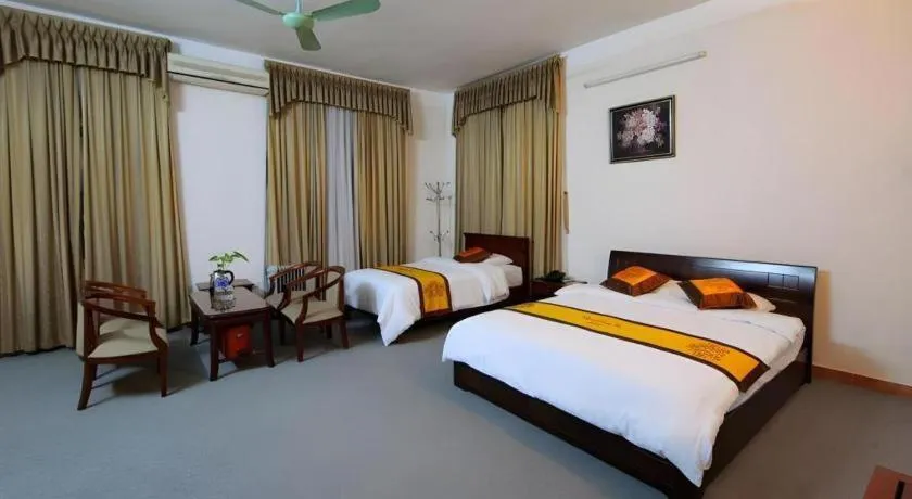Bed in Khan Quang Do Hotel
