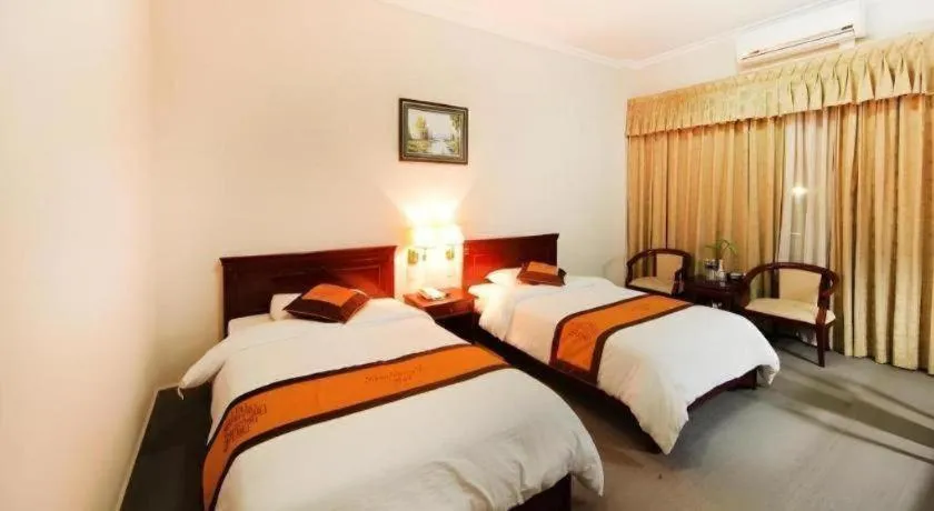 Bed in Khan Quang Do Hotel