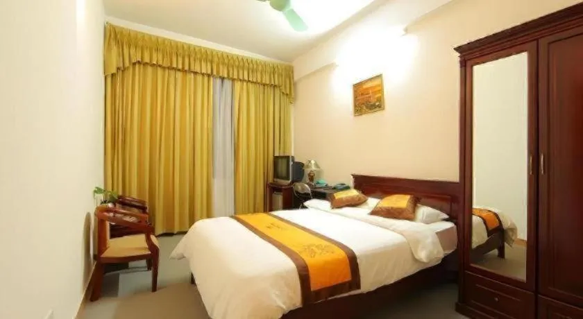 Bed in Khan Quang Do Hotel