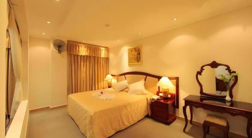 Bed in Khan Quang Do Hotel