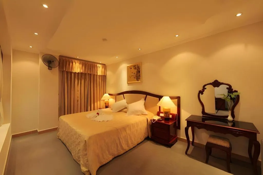 Bed in Khan Quang Do Hotel