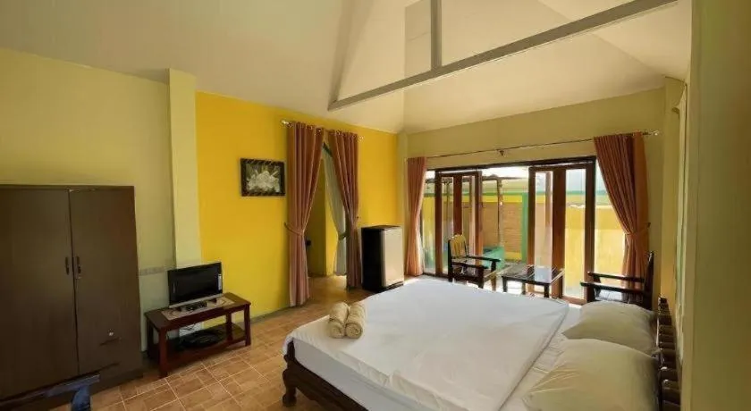 Bed in Aroma Pai Spa Hotel