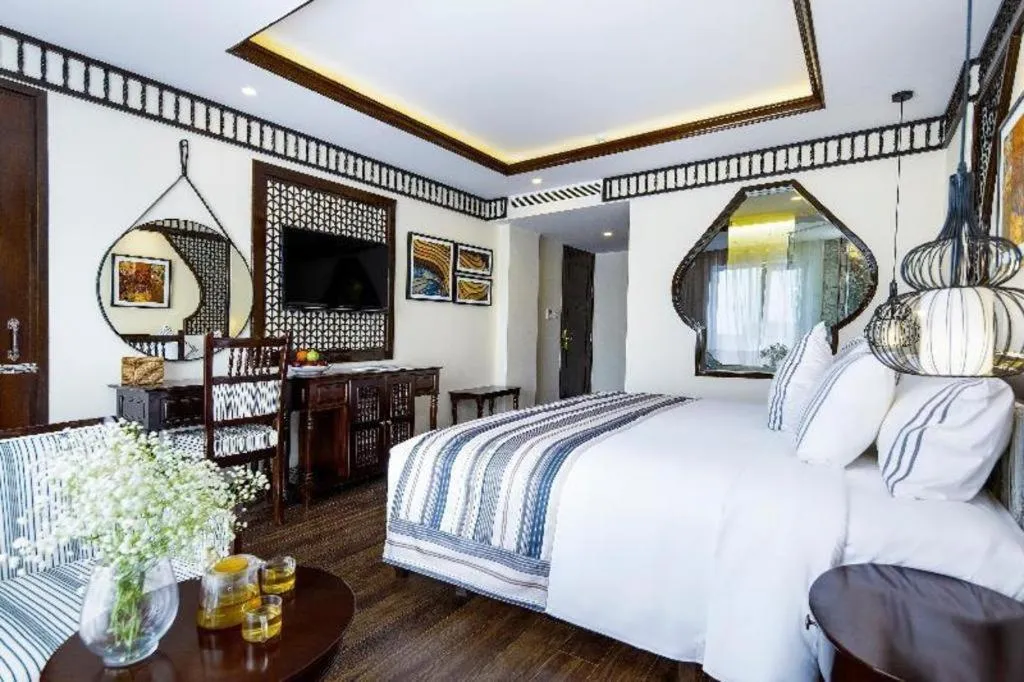 Bed in Le Pavillon Hoi An Paradise Hotel & Spa