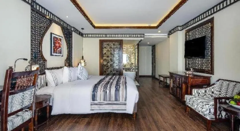 Bed in Le Pavillon Hoi An Paradise Hotel & Spa