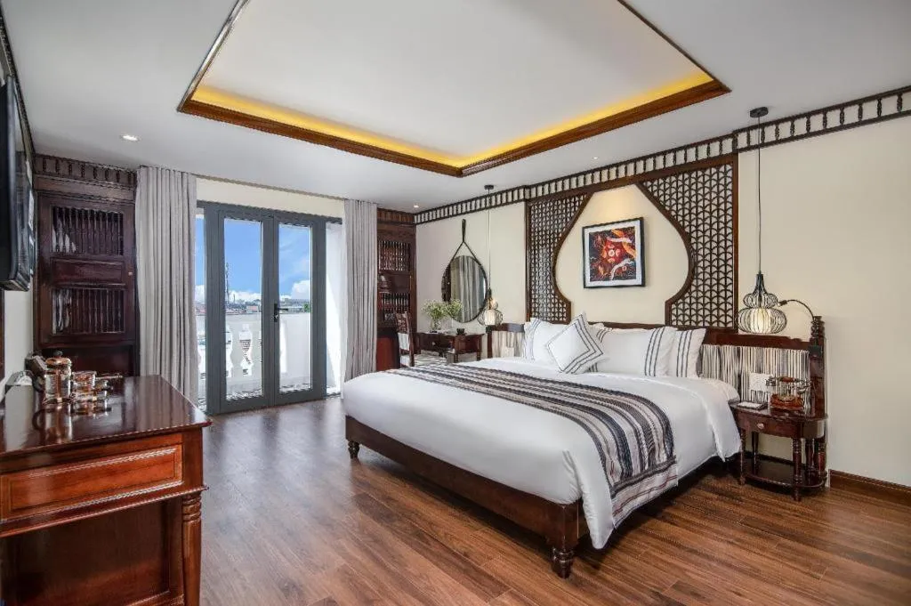 Bed in Le Pavillon Hoi An Paradise Hotel & Spa