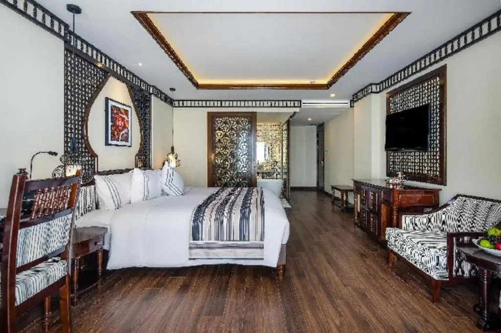 Bed in Le Pavillon Hoi An Paradise Hotel & Spa