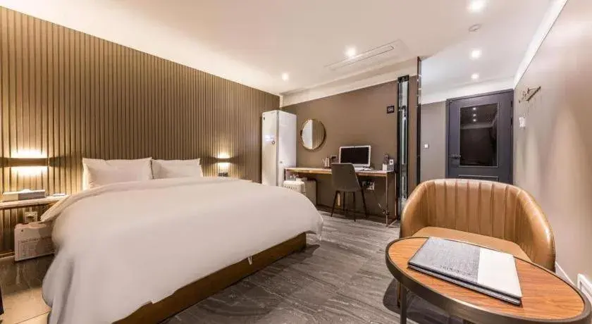 Bed in Cheongju Maryjane Hotel Bed in Cheongju Maryjane Hotel