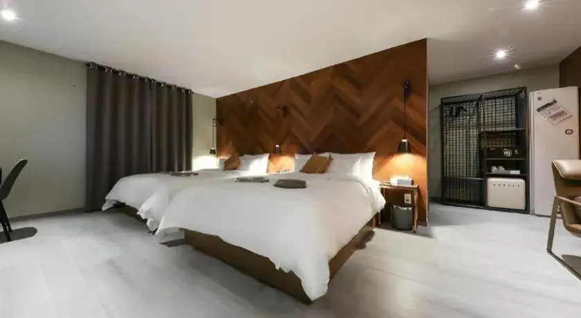 Bed in Cheongju Maryjane Hotel Bed in Cheongju Maryjane Hotel