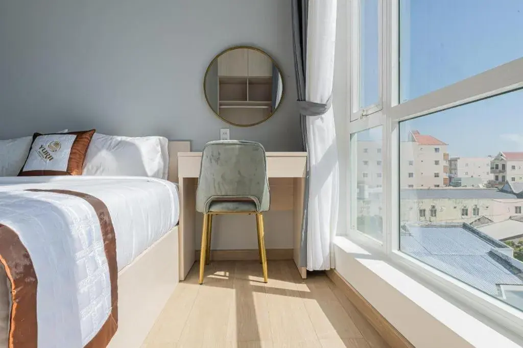 Bed in Yurii Hotel Bed in Yurii Hotel