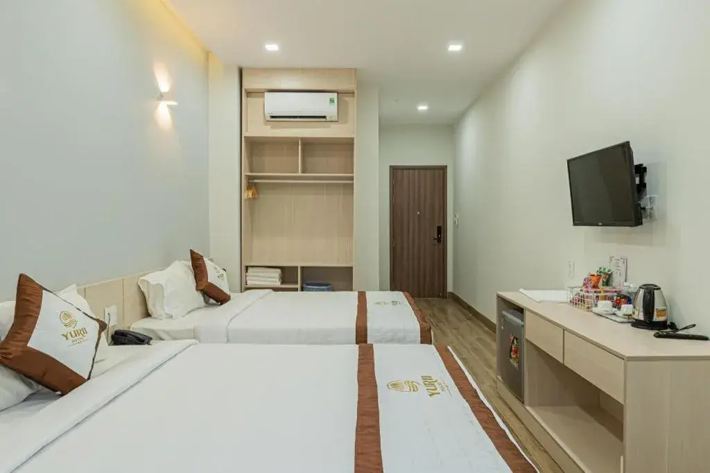 Bed in Yurii Hotel Bed in Yurii Hotel