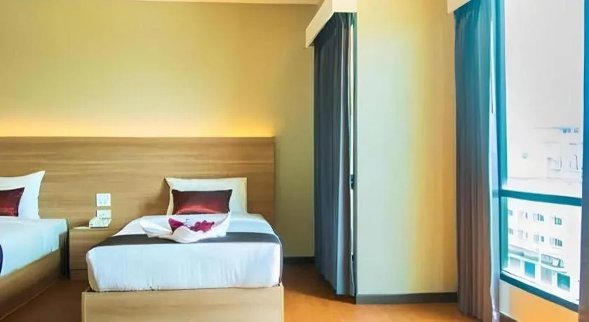 Bed in ATK HATYAI HOTEL