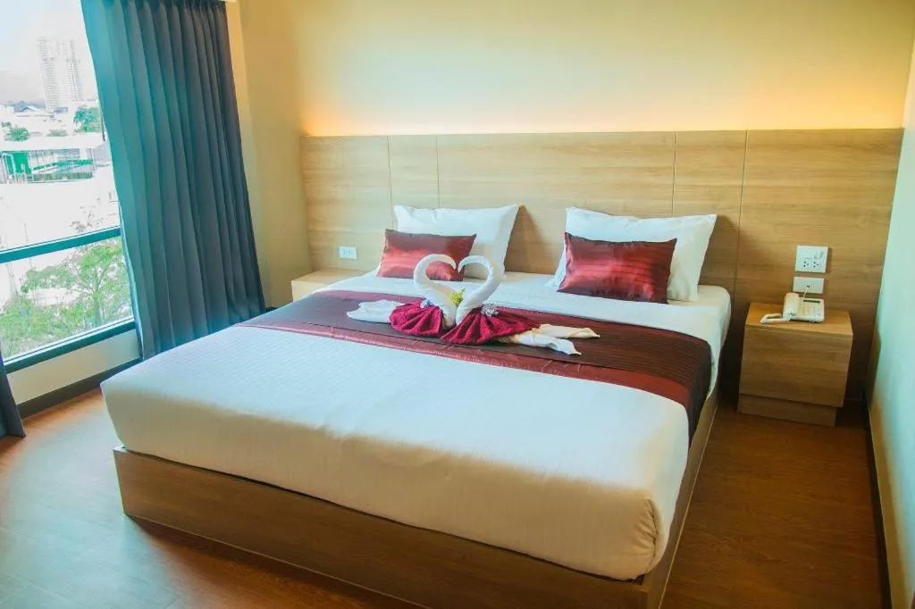 Bed in ATK HATYAI HOTEL