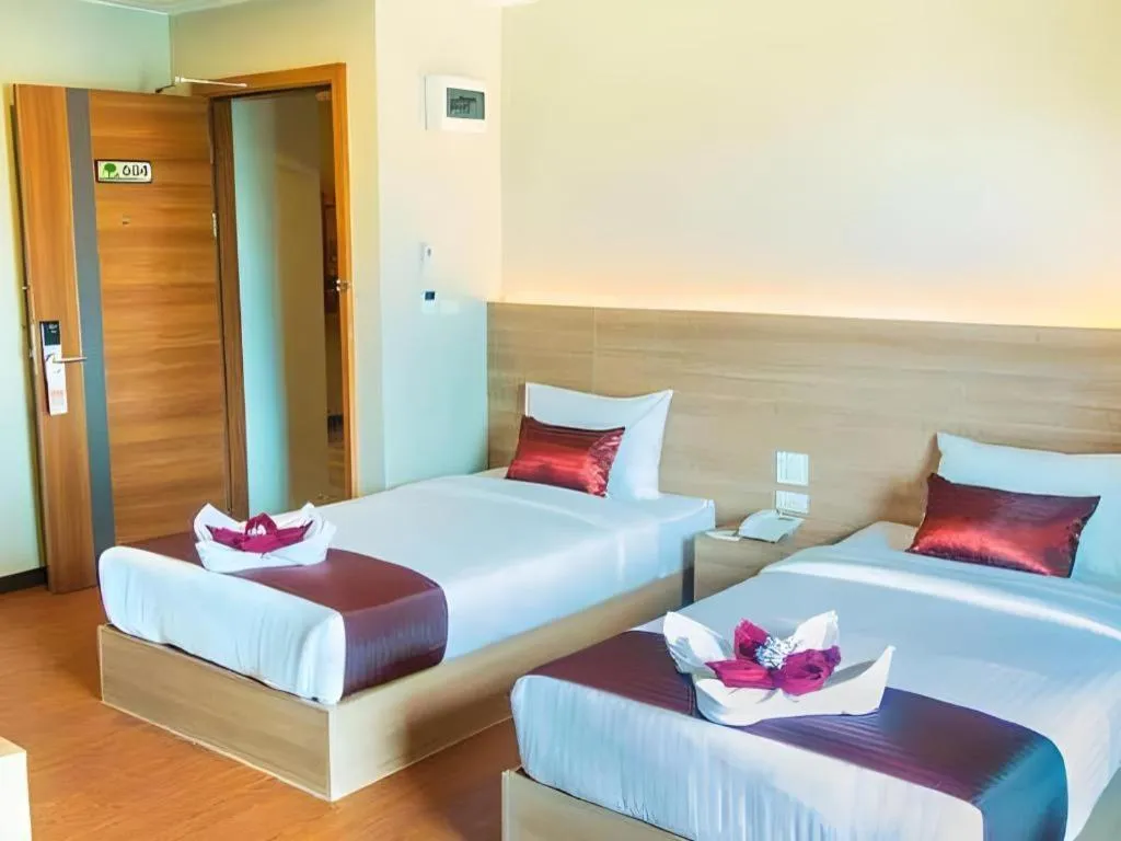 Bed in ATK HATYAI HOTEL