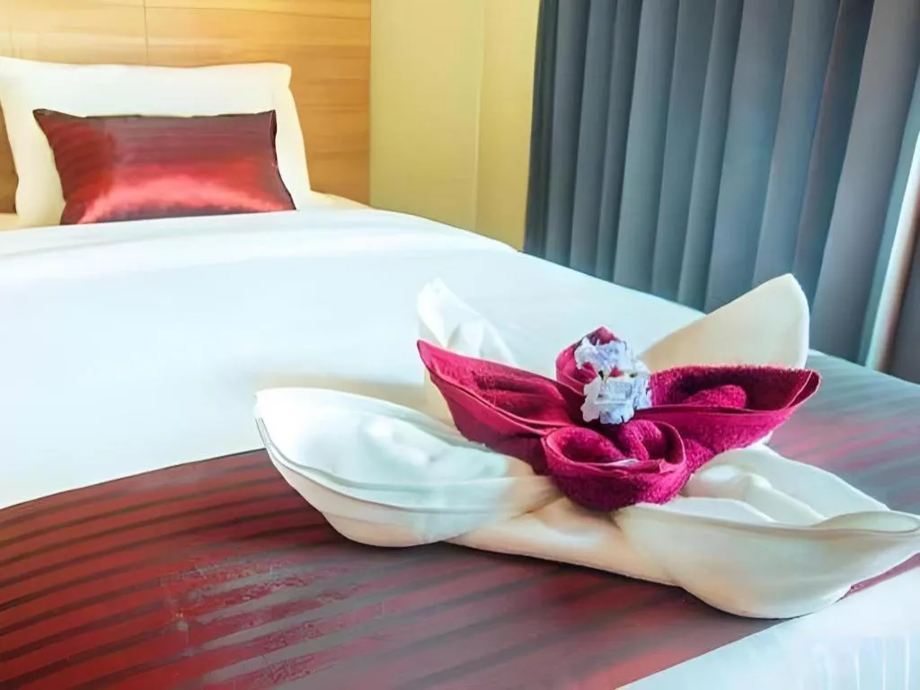 Bed in ATK HATYAI HOTEL