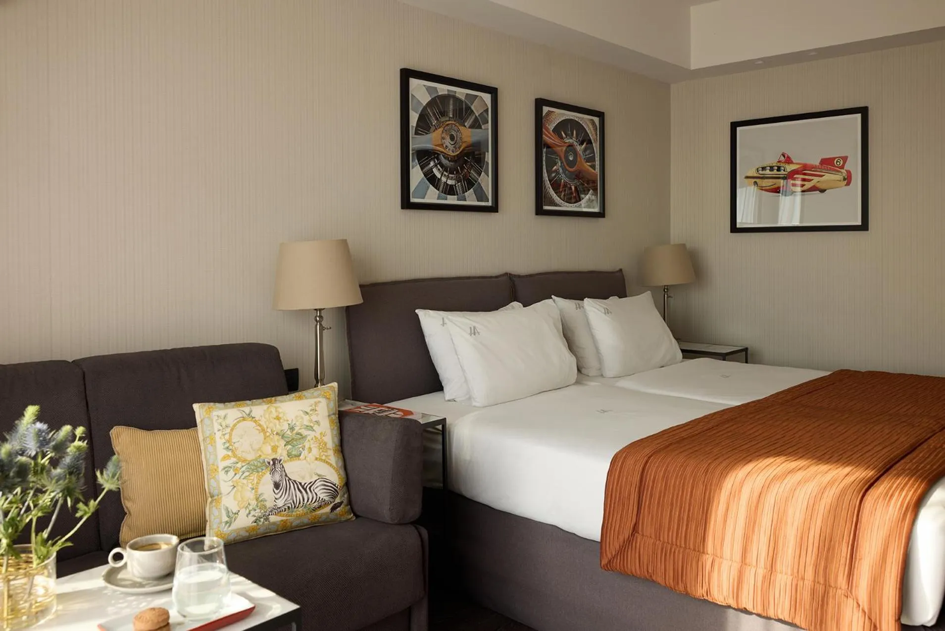 Bed in Astor Hotel Athens