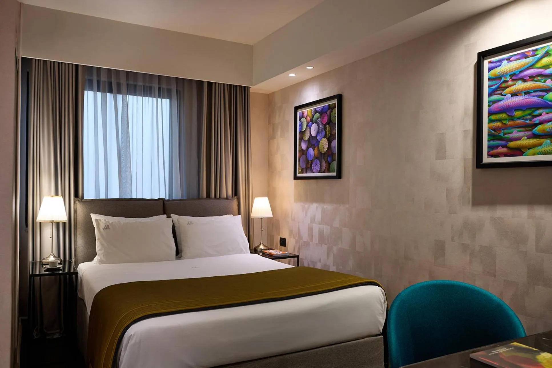 Bed in Astor Hotel Athens