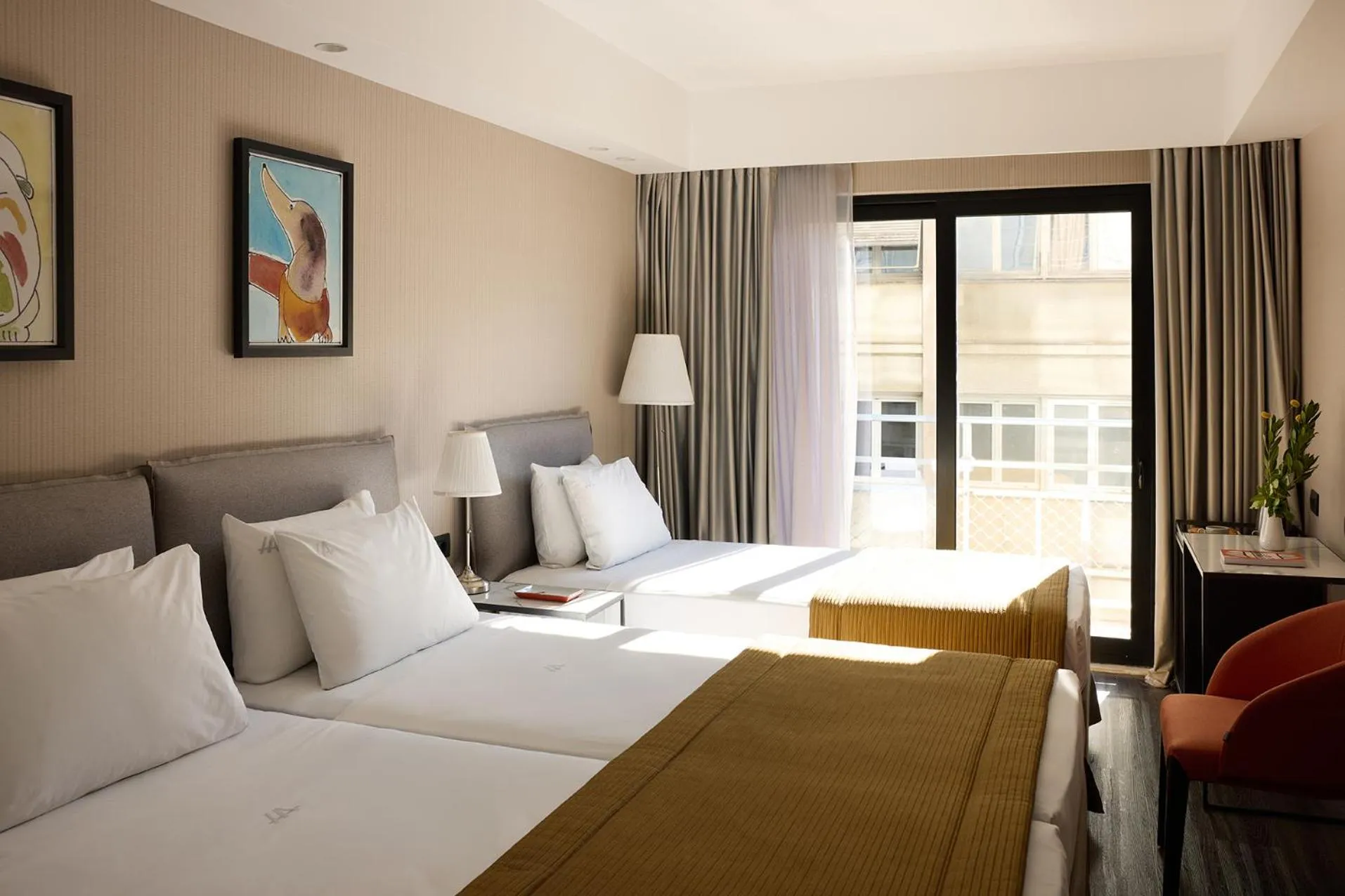 Bed in Astor Hotel Athens