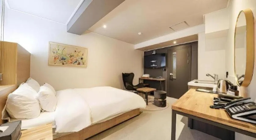 Bed in No 25 Hotel Songtan