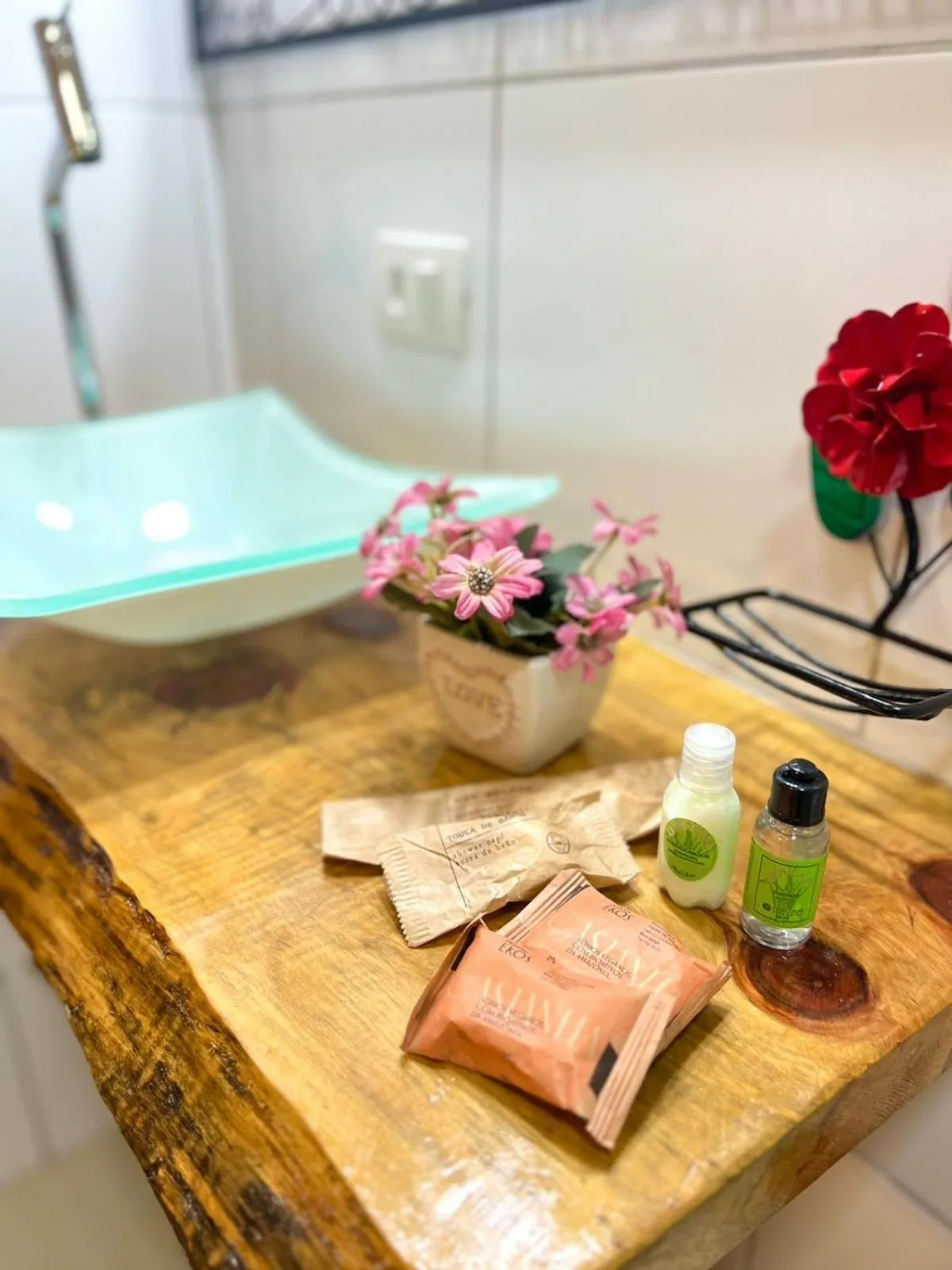 Bathroom in Pousada Recanto Ninho Verde Chalés