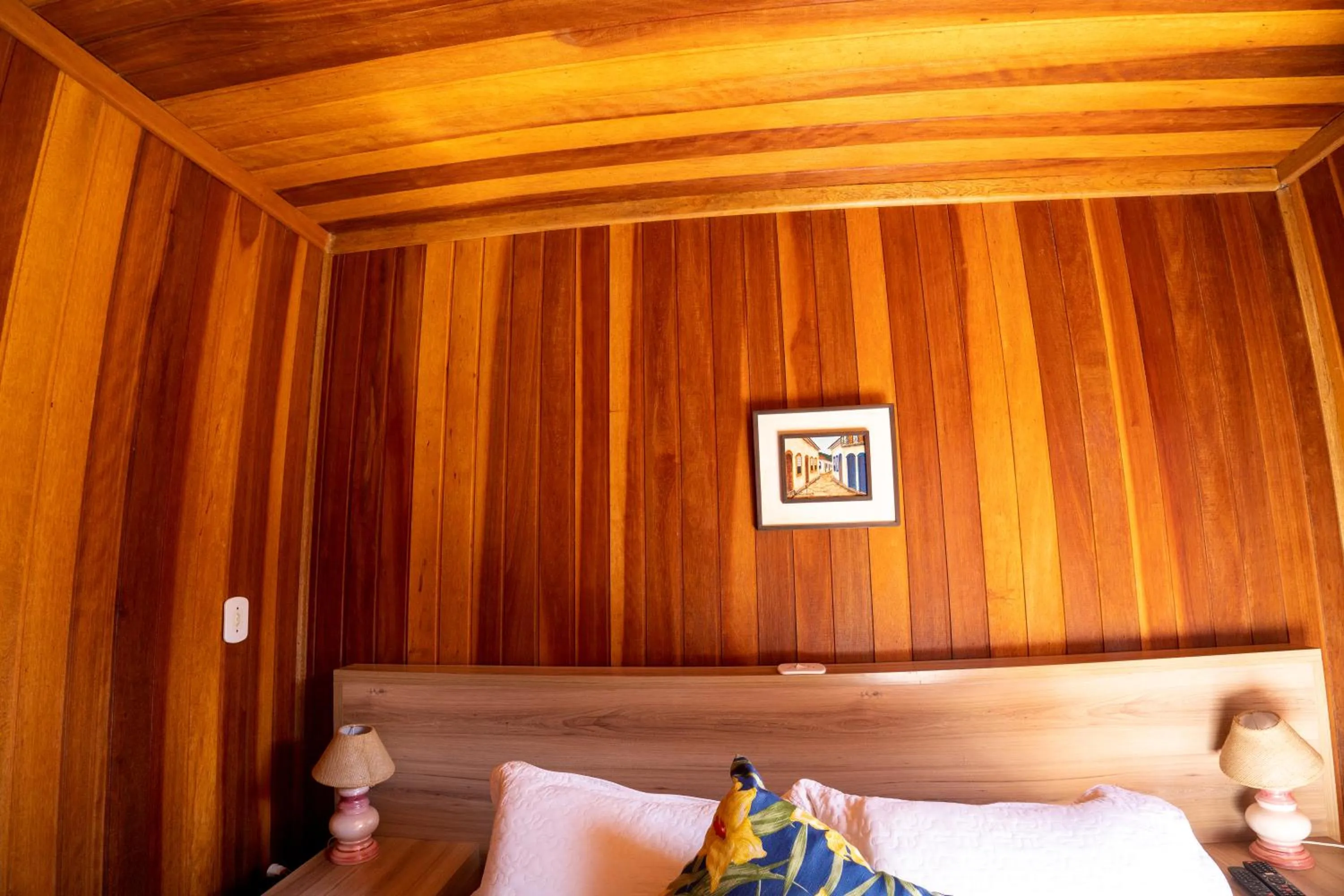 Decorative detail, Bed in Pousada Recanto Ninho Verde Chalés