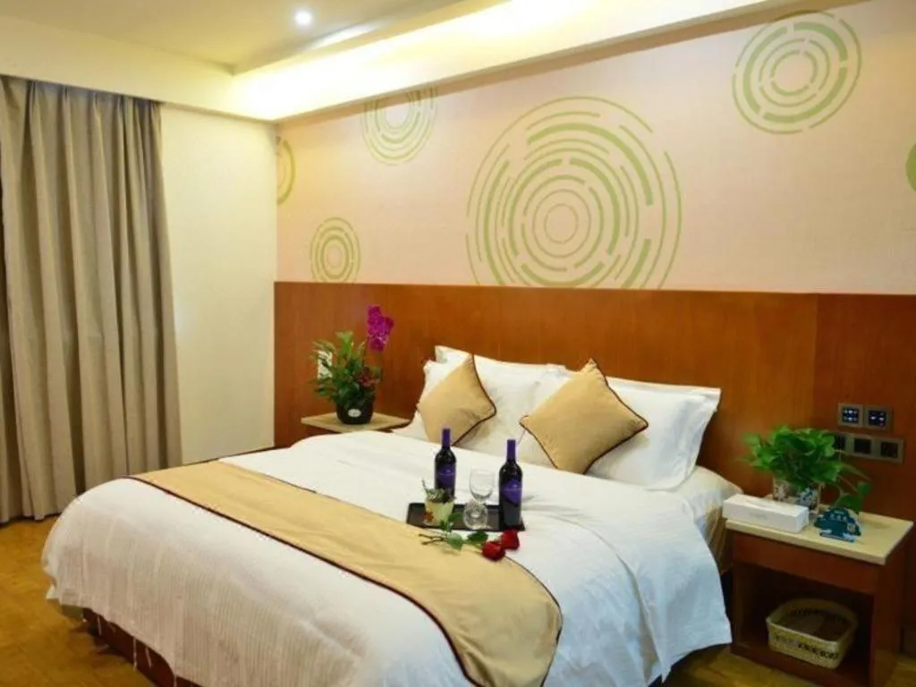 Bed in GreenTree Inn Qingdao Jiaozhou Jiaoping Road Express Hotel