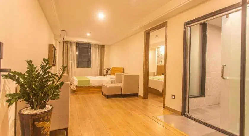 Bed in GreenTree Inn Haikou City Wuzhishan Road Bed in GreenTree Inn Haikou City Wuzhishan Road