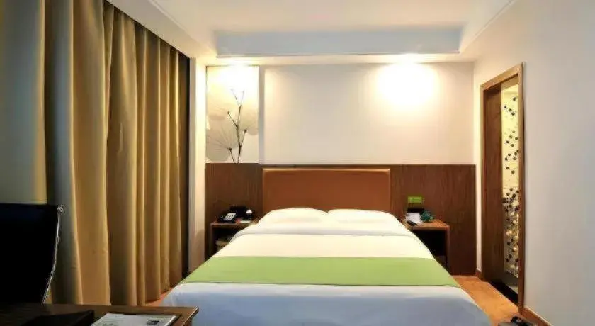 Bed in GreenTree Inn Haikou City Wuzhishan Road Bed in GreenTree Inn Haikou City Wuzhishan Road