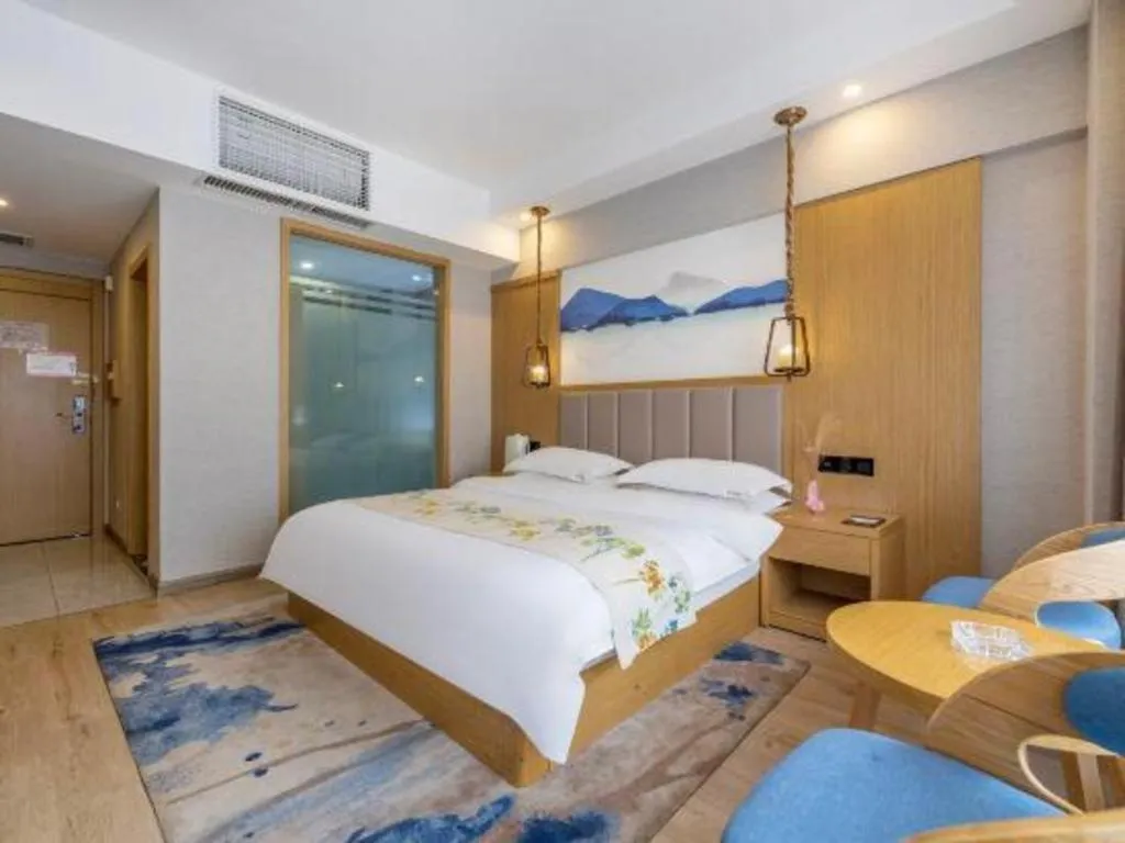 Bed in VX Dali Erhai Park Seascape Hotel