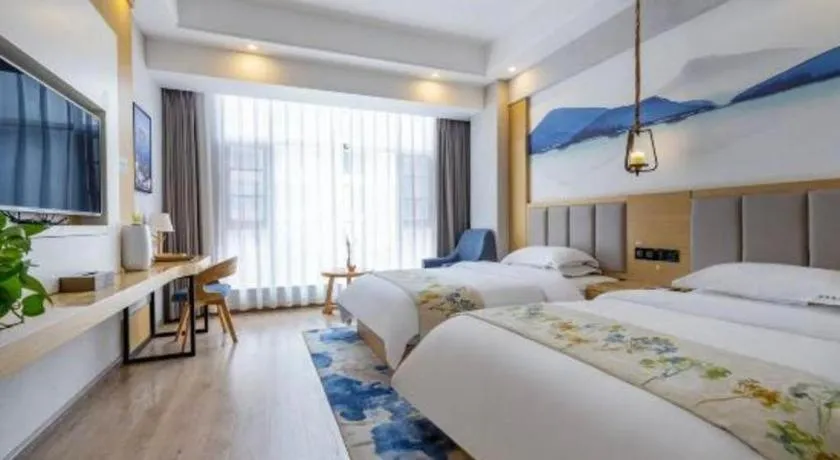 Bed in VX Dali Erhai Park Seascape Hotel