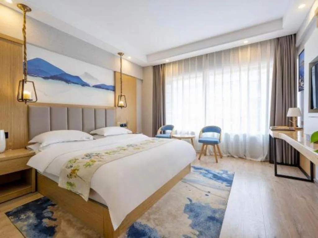 Bed in VX Dali Erhai Park Seascape Hotel