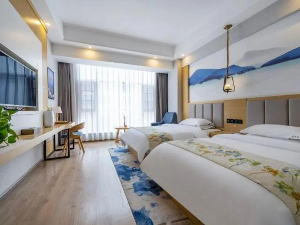 Bed in VX Dali Erhai Park Seascape Hotel