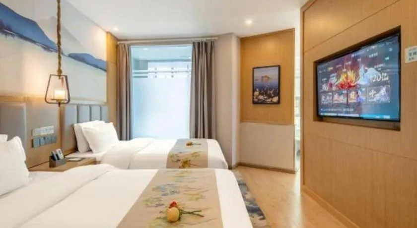 Bed in VX Dali Erhai Park Seascape Hotel