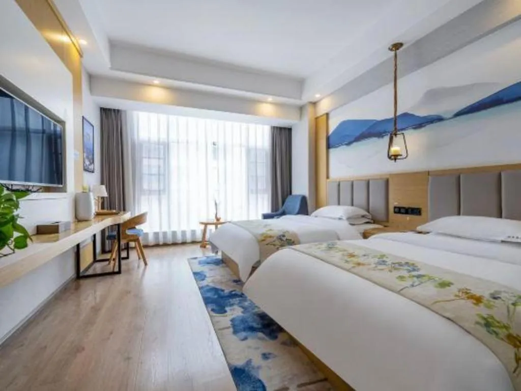 Bed in VX Dali Erhai Park Seascape Hotel