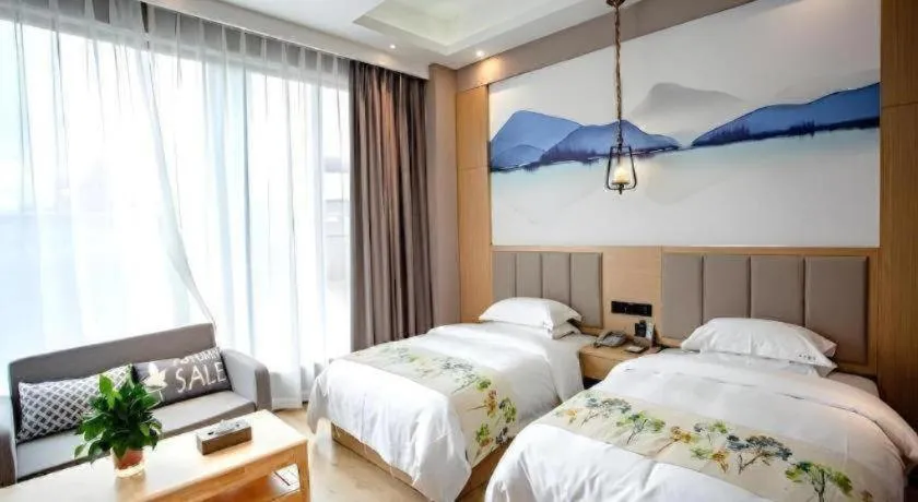 Bed in VX Dali Erhai Park Seascape Hotel