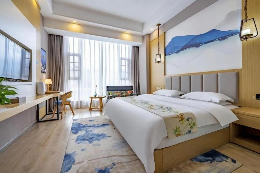 Bed in VX Dali Erhai Park Seascape Hotel